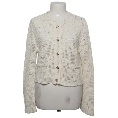 Strickjacke (Weiß) von Massimo Dutti Baumwolle, Polyamid, Wolle