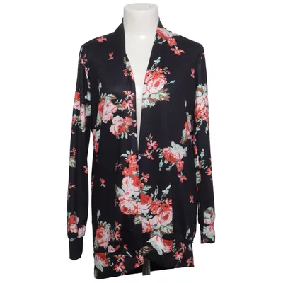 Cardigan (Noir, Multicolore) de Ecowish Élasthane, Polyester