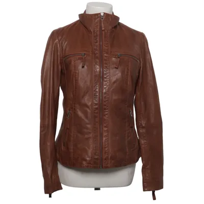 Leather jacket (Brown) from 7 eleven Leather, Polyester