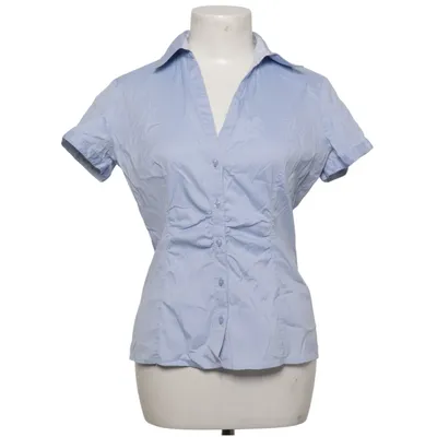 Short sleeve shirt (Blue) from Comma Cotton, Elastane, Polyamide