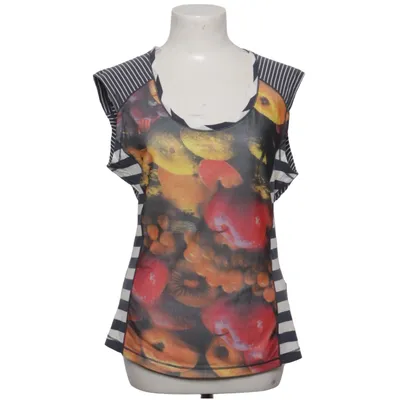 Top (Blue, White, Multicolored) from Anna Scott Cotton, Polyester