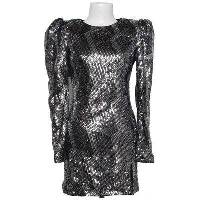 Cocktail dress (Black, Silver) from Michael Costello x Revolve Elastane, Polyester