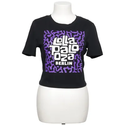 T-shirt (Sort, Lilla, Hvid) Bomuld, Elastan