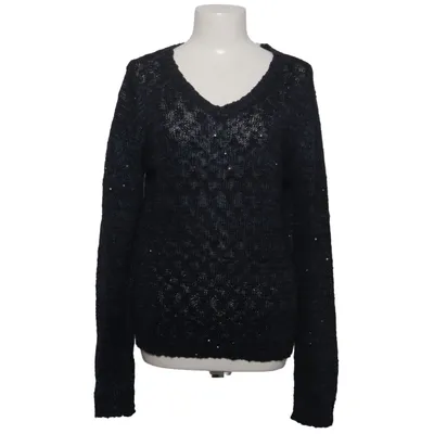Strickpullover (Blau, Schwarz) von Stitch & Soul Acryl, Baumwolle, Polyester
