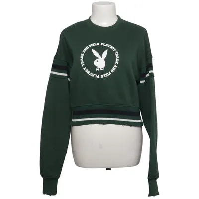 Sweatshirt (Green) from Playboy x Missguided Cotton, Polyester