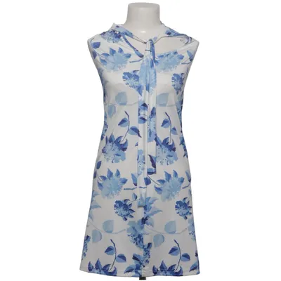Jurk (Blauw, Wit) van Verona Viscose