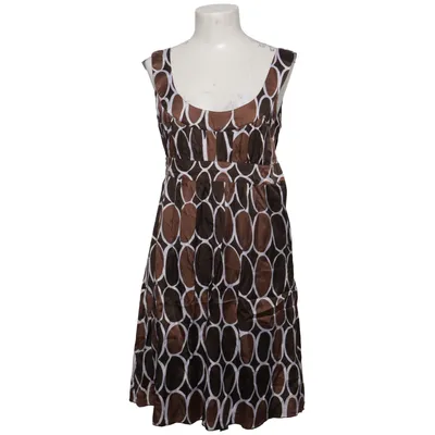 Jurk (Bruin, Wit) van ESPRIT Collection Katoen, Polyester, Zijde