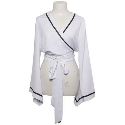 Omlottblus (Vit, Svart) från Anel Polyester
