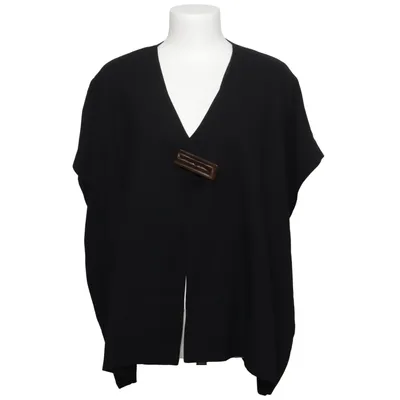 Outdoor vest (Zwart) van Hopsack Wol