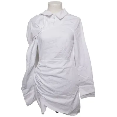 Dress (White) from Angelica Blick x NA-KD Cotton, Viscose