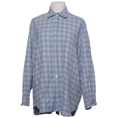 Flannel shirt (Blue, White, Brown) from Rossana Diva Cotton
