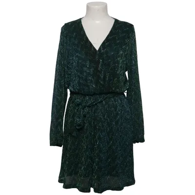 Wrap dress (Blue, Green) from Axara Polyester