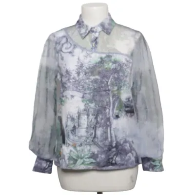 Blouse (Grijs, Wit, Groen) van Azara Paris Polyester