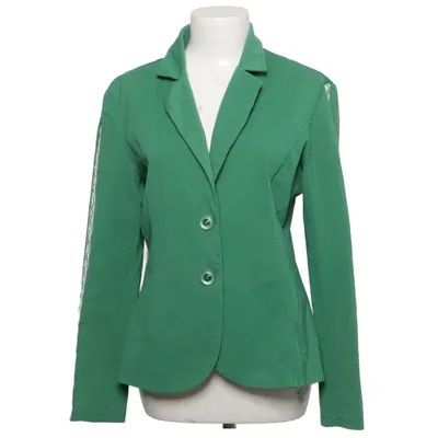 Blazer (Green, White) from G.Ricceri Cotton, Elastane, Polyamide