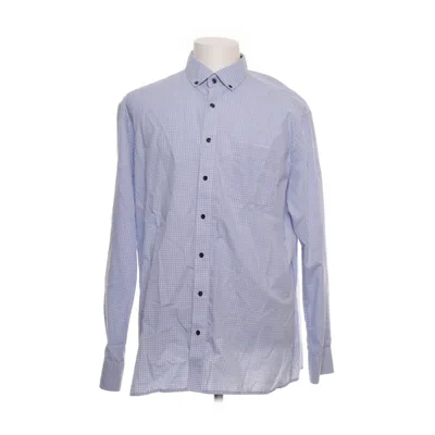Shirt (Blauw, Wit) van Eterna Katoen