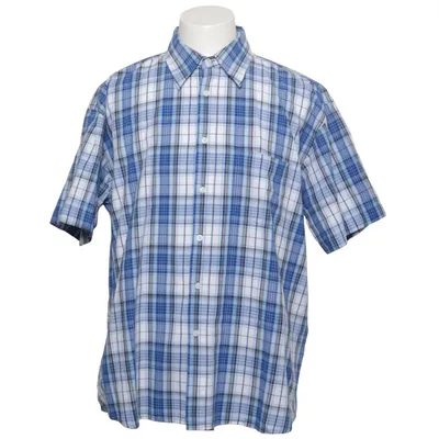 Short sleeve shirt (Blue, White) from VanVaan Cotton