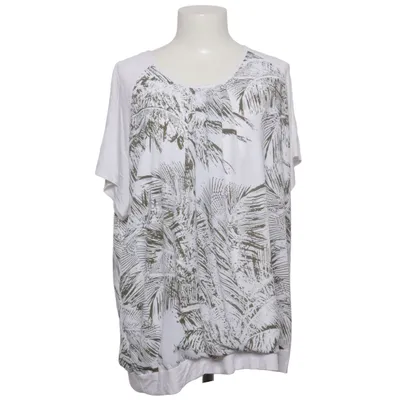 Top (White, Green) from Frank Walder Elastane, Polyester, Viscose