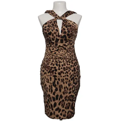 Kjole (Brun, Sort) fra Ark & Co Bomuld, Elastan, Polyester