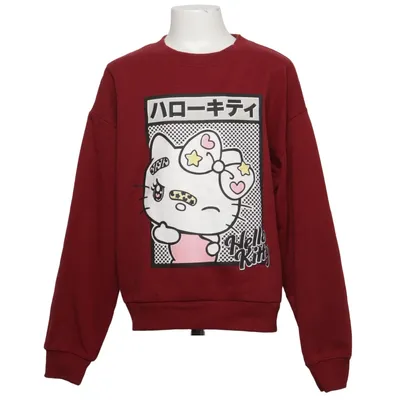 Sweatshirt (Rouge, Multicolore) de Hello Kitty by Sanrio Coton, Polyester