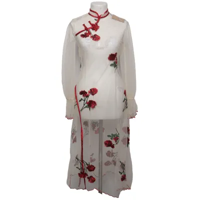Dress (White, Red, Green)