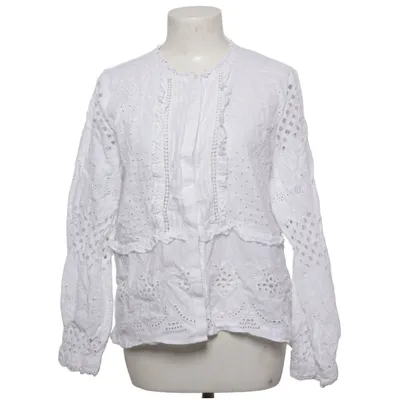 Blouse (White) from Zara Cotton