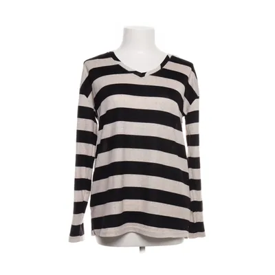 Långärmad t-shirt (Svart, Beige) från Gina Elastan, Polyester