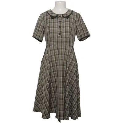 Robe chemise (Vert, Blanc) de Voodoo Vixen Élasthane, Polyester