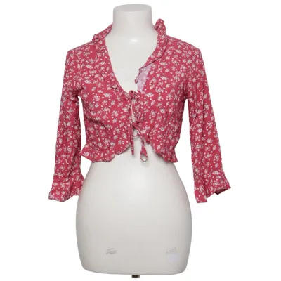 Wrap blouse (Red, White, Multicolored) from Pamela x NA-KD Viscose