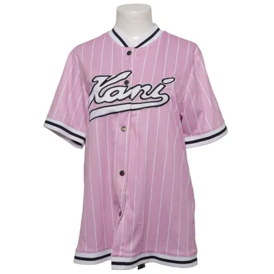 Baseball T-shirt (Pink, White) from Karl Kani Polyester
