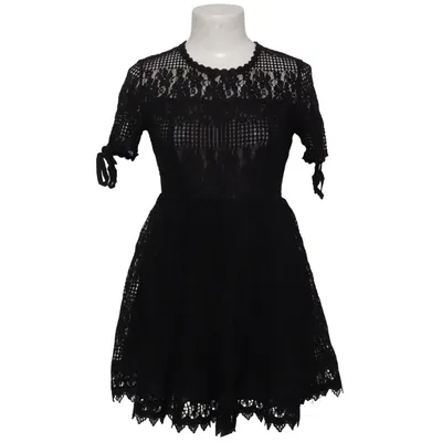 Robe (Noir) de Romeo & Juliet Couture Coton, Polyamide, Polyester, Viscose