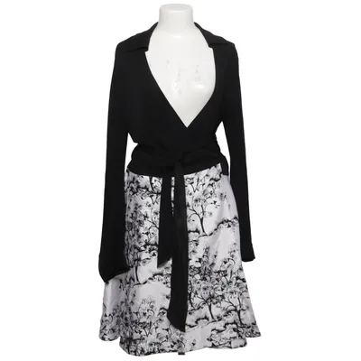 Robe portefeuille (Noir, Blanc, Multicolore) de Diane von Furstenberg Coton, Soie, Viscose