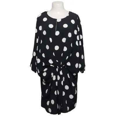 Dress (Black, White) from Evans Polyester
