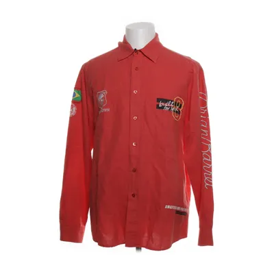 Shirt (Rood) Katoen, Linnen
