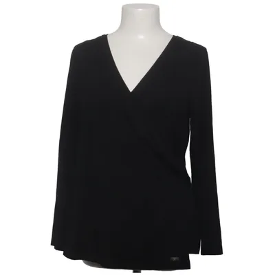 Slå-om bluse (Sort) fra Emilia Lay Elastan, Viscose