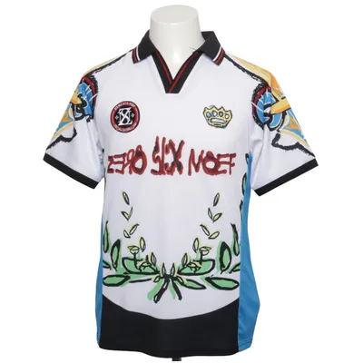 Voetbalshirt (Wit, Meerkleurig) van Zero Zero Polyester
