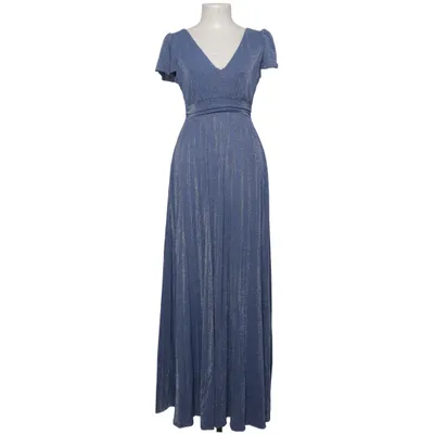 Jurk (Blauw) van Oltre Elastaan, Metallvezel, Polyamide, Polyester, Viscose
