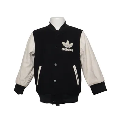Veste universitaire (Noir, Blanc) de Adidas Polyester, Polyuréthane