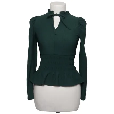 Peplumbluse (Grøn) fra Dorothy Perkins Elastan, Polyester