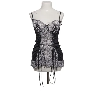 Negligee (Black, White) from Sexkiss Elastane, Polyamide