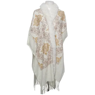 Poncho (White, Gold)