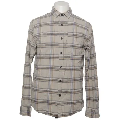 Flannel shirt (Beige, Blue, Brown) from Dstrezzed Cotton, Elastane