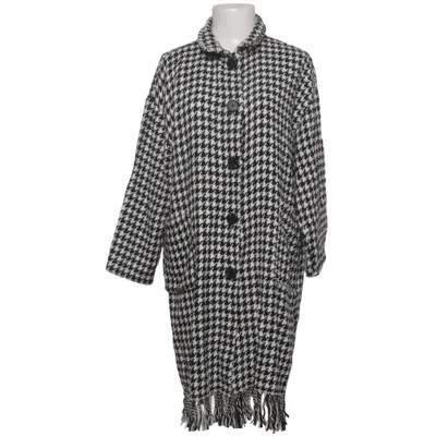 Coat (Black, White) from Heart Kiss Acrylic, Polyester, Wool