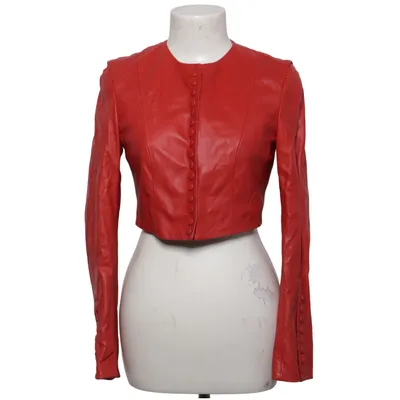 Veste en cuir (Rouge) de Ashley Brooke Cuir, Polyester