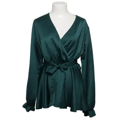 Peplumbluse (Grøn) fra Sdelmar Elastan, Polyester