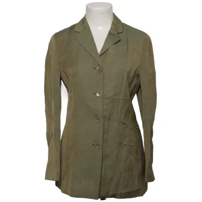 Blazer (Groen) van Antonio Fusco Cupro, Linnen, Viscose