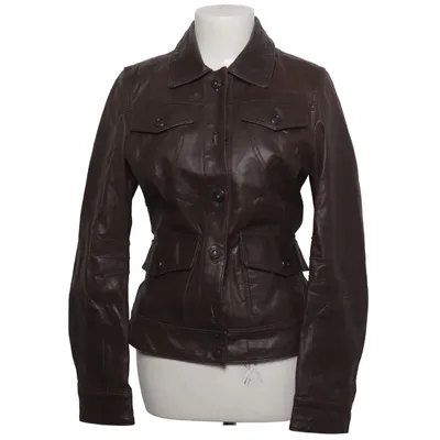 Läderjacka (Brun) från Blend She Skinn, Polyester