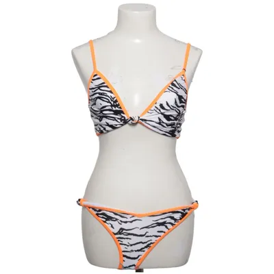 Bikini (White, Black, Orange) from ASOS Swim Elastane, Polyamide, Polyester