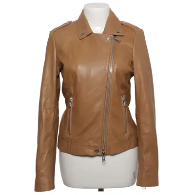 Biker jacket (Brown) from SET Urban Deluxe Cotton, Leather, Viscose