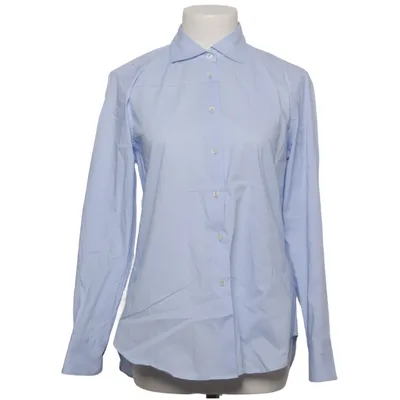 Shirt (Blauw) van Caliban Katoen, Elastaan, Polyamide