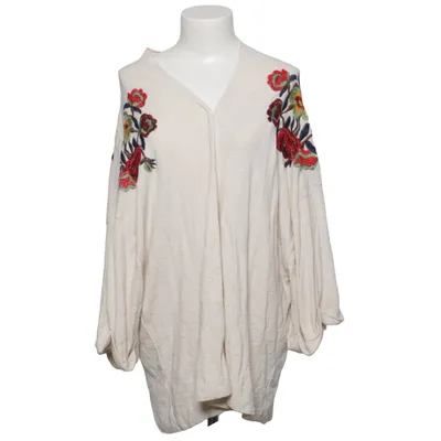 Cardigan (Beige, Flerfarvet) fra Zara Knit Bomuld, Polyamid, Polyester
